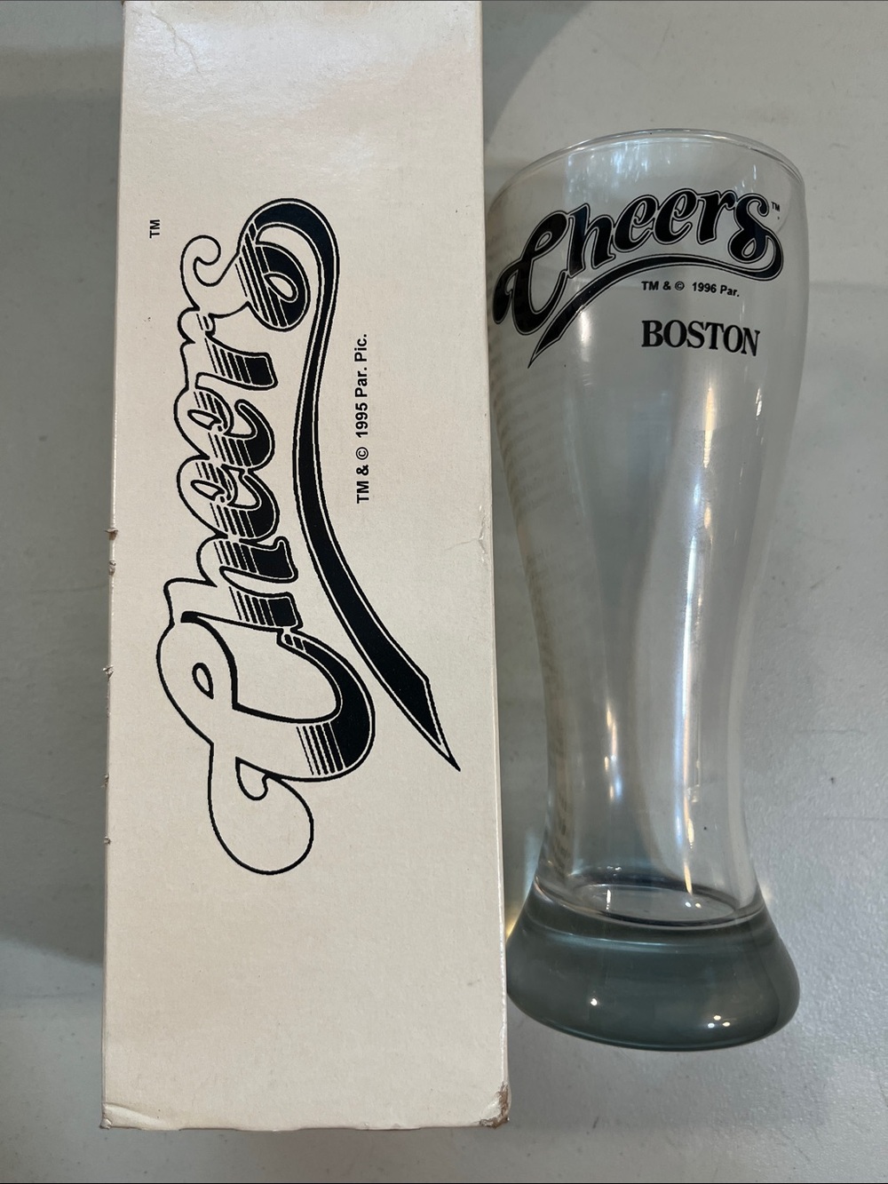 Cheers Boston Clear Glass Pilsner Beer Glass